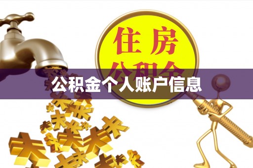 通道公积金个人账户信息