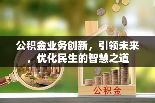 通道公积金业务创新，引领未来，优化民生的智慧之道