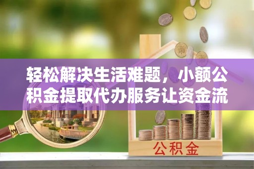 通道轻松解决生活难题，小额公积金提取代办服务让资金流动更便捷