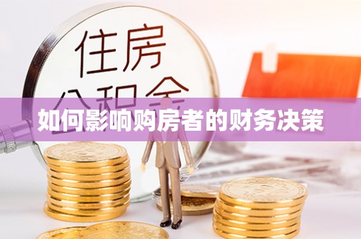 通道如何影响购房者的财务决策