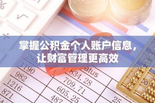 通道掌握公积金个人账户信息，让财富管理更高效