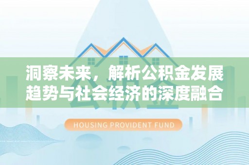通道洞察未来，解析公积金发展趋势与社会经济的深度融合