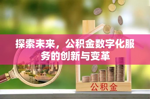 通道探索未来，公积金数字化服务的创新与变革