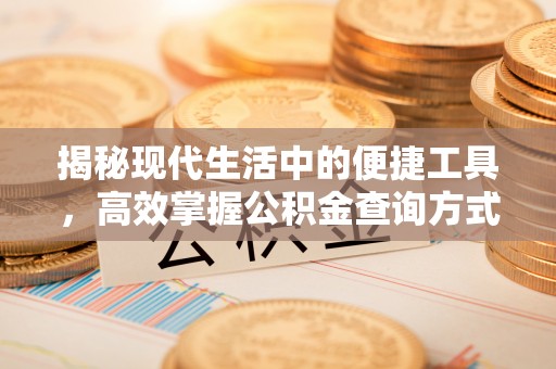 通道揭秘现代生活中的便捷工具，高效掌握公积金查询方式
